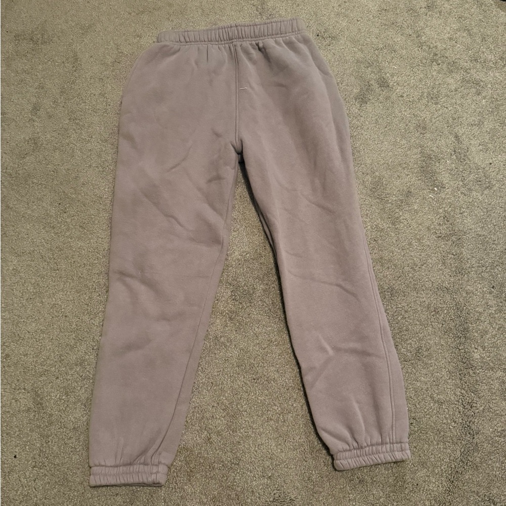 Grey Relaxed Fit Joggers with Elastic Cuffs